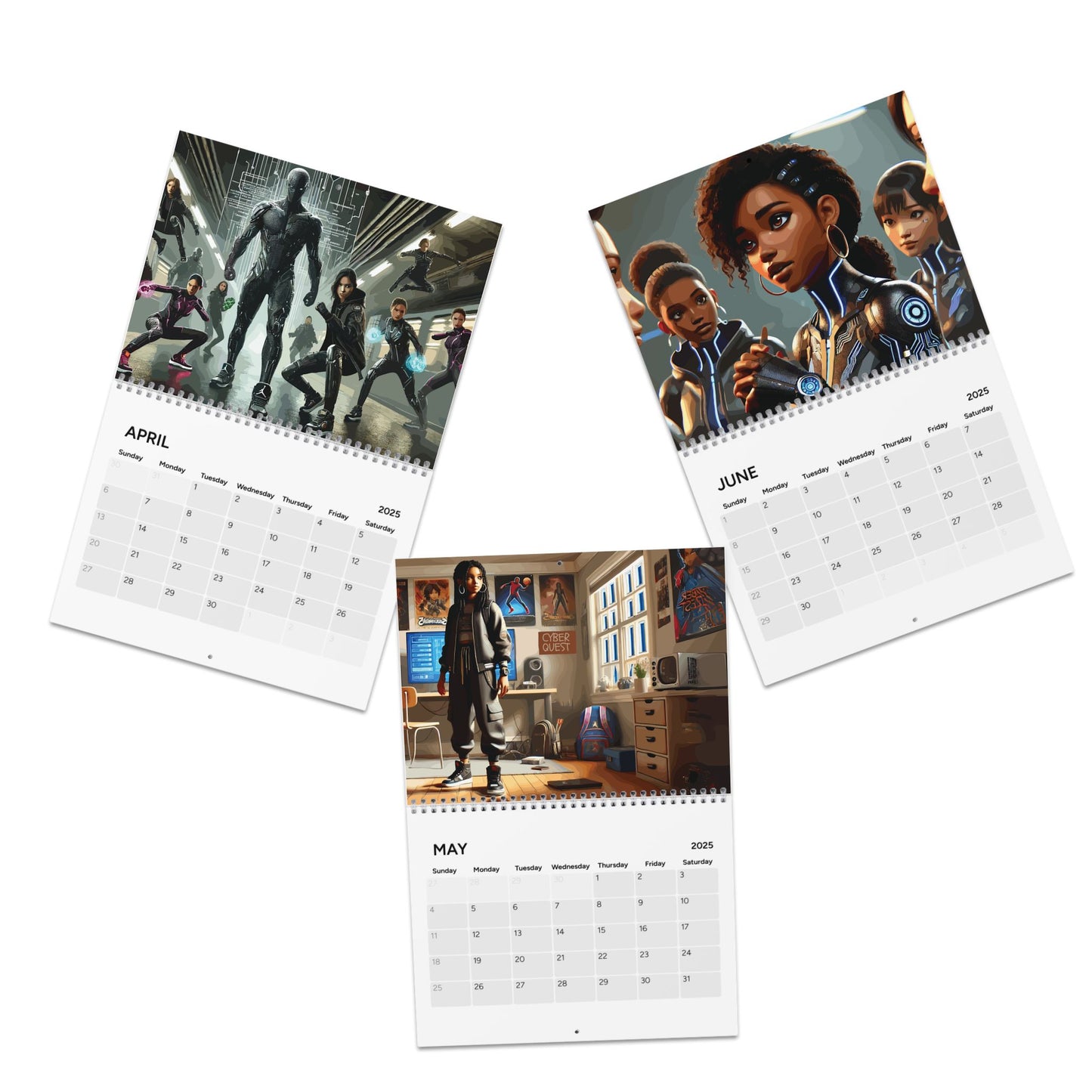 Cyber Quest: The Digital Guardians 2025 Calendar